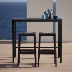 Cane-line Table For Outdoor Use*Cut bar table, Black