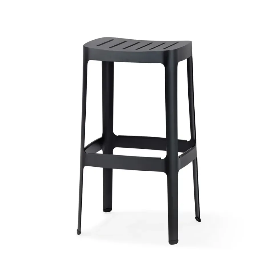 Cane-line Seating*Cut barstool, Black