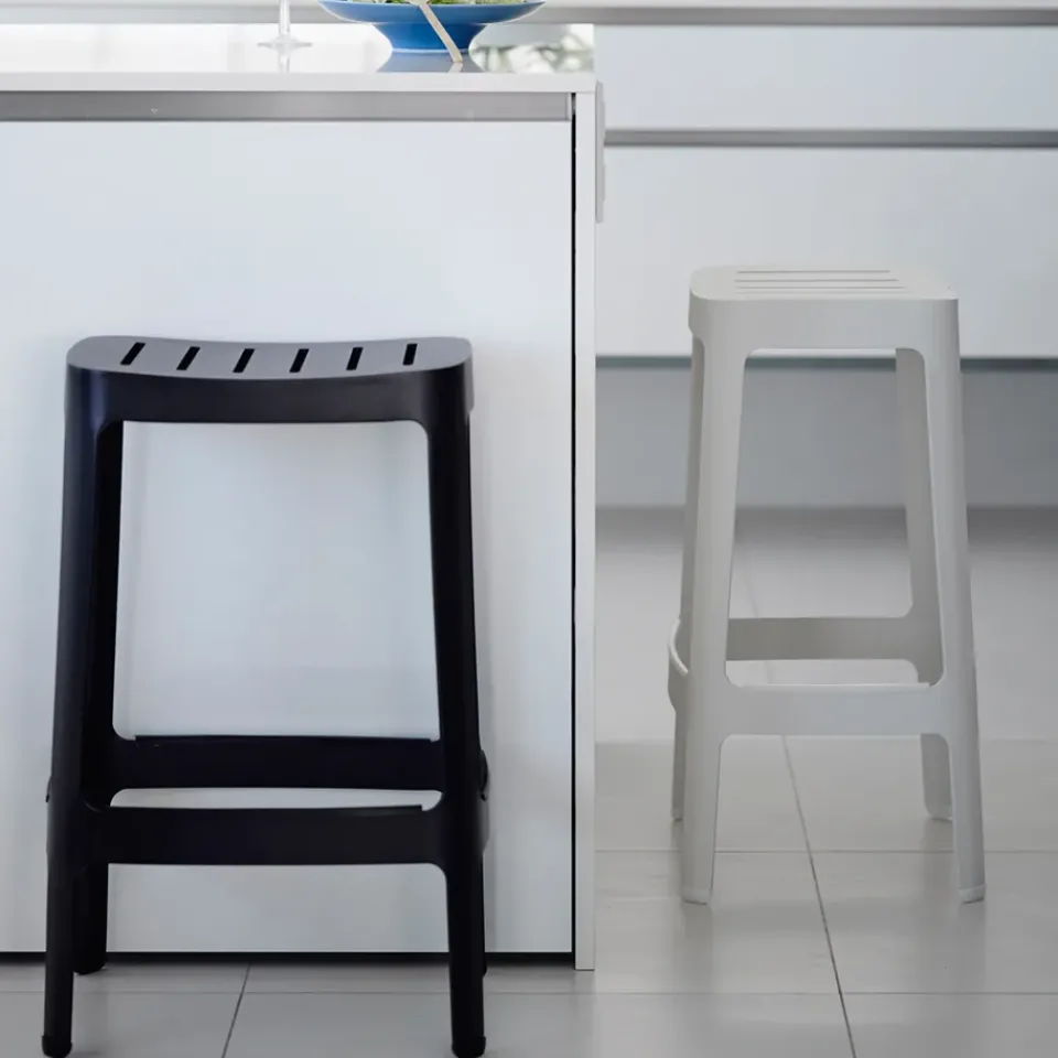 Cane-line Seating*Cut barstool, Black