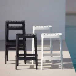 Cane-line Seating*Cut barstool, Black