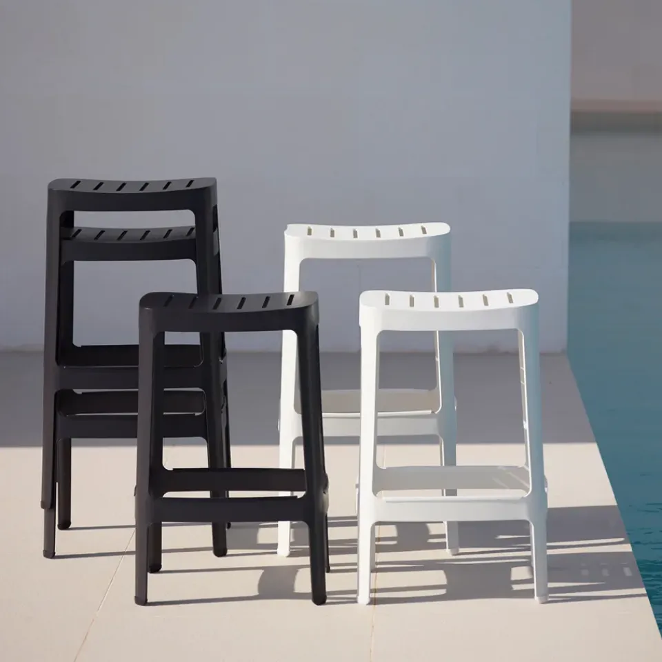 Cane-line Seating*Cut barstool, Black