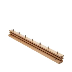 Fritz Hansen Clothes Racks, Coat Stands & Hangers*Cutter coat rack, Oak, 7 knobs Beige