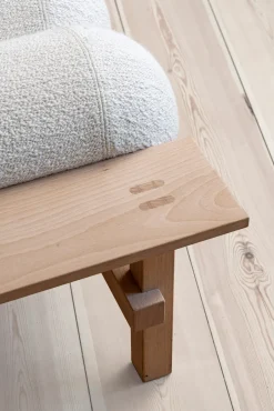 Gärsnäs Day Beds & Chaises|Sofas*Dag daybed, Beech-Barnum bouclé 01 Off White