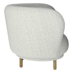Massproductions Armchairs & Footstools*Dandy armchair, Oak-Cocoa rum 007 Brown