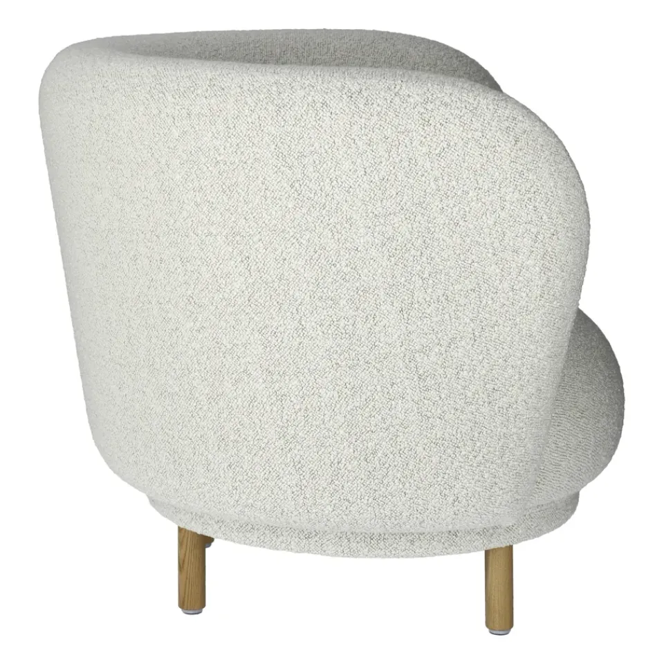Massproductions Armchairs & Footstools*Dandy armchair, Oak-Cocoa rum 007 Brown