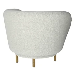 Massproductions Armchairs & Footstools*Dandy armchair, Oak-Cocoa rum 007 Brown