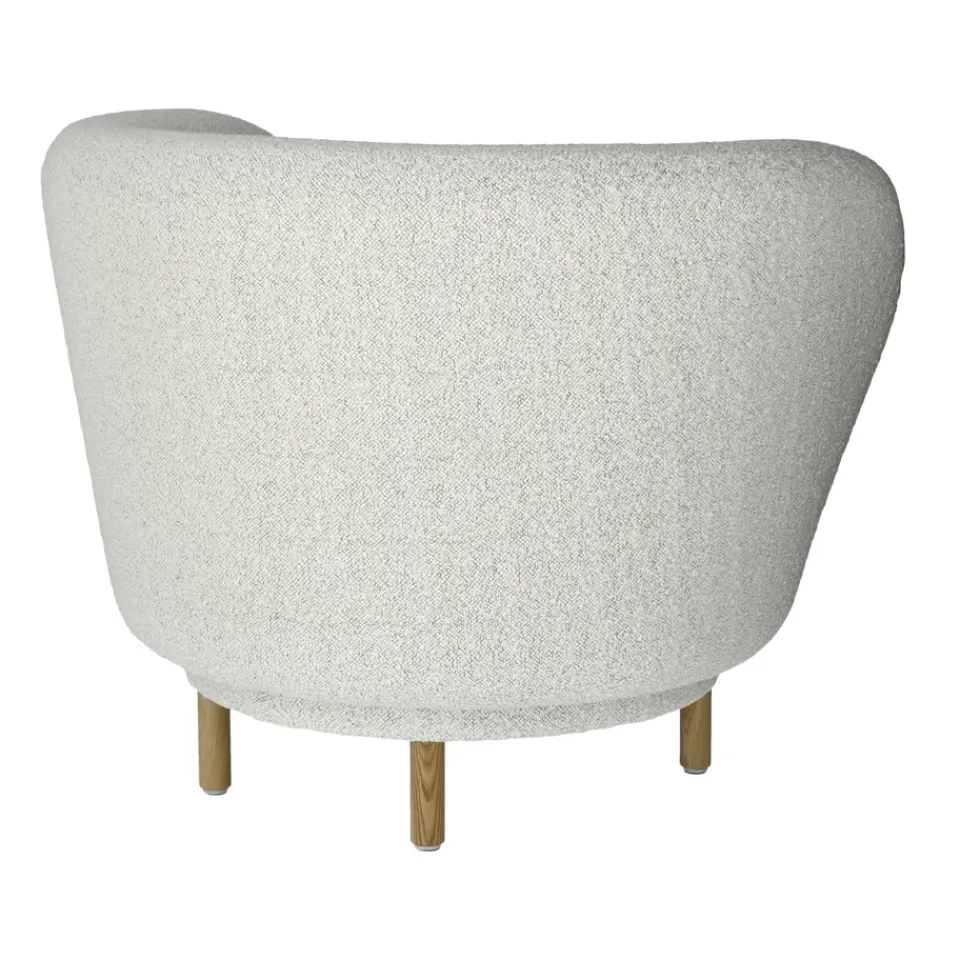 Massproductions Armchairs & Footstools*Dandy armchair, Oak-Cocoa rum 007 Brown