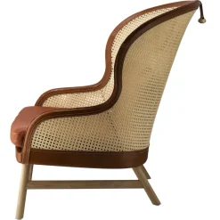 Gärsnäs Armchairs & Footstools*Dandy armchair, Oak-natural-Tärnsjö leather cognac Brown