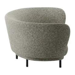 Massproductions Sofas*Dandy 3-seater sofa, Black oak - Kirkby Design, Spiral - 23 Monochrome Brown
