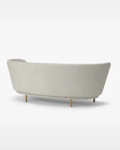 Massproductions Sofas*Dandy 2-seater sofa, Oak-Sacho sapphire 007 Grey