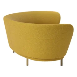 Massproductions Sofas*Dandy 4-seater sofa, Sacho Safire 017-oak legs Yellow