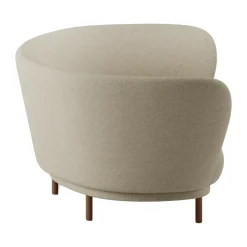 Massproductions Sofas*Dandy 3-seater sofa, Walnut-Ecriture 240 Beige