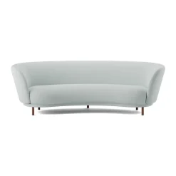 Massproductions Sofas*Dandy 3-seater sofa, Walnut-Linara 253 Swedish Grey