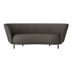 Massproductions Sofas*Dandy 2-seater sofa, Walnut-Sacho sapphire 001 Brown