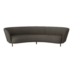 Massproductions Sofas*Dandy 4-seater sofa, Walnut-Sacho sapphire 001 Brown