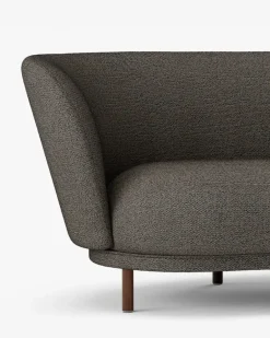 Massproductions Sofas*Dandy 4-seater sofa, Walnut-Sacho sapphire 001 Brown
