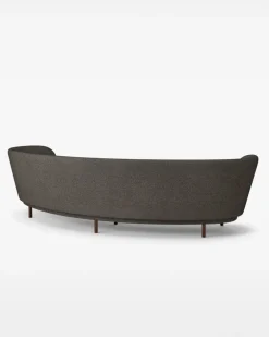 Massproductions Sofas*Dandy 4-seater sofa, Walnut-Sacho sapphire 001 Brown
