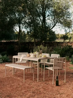 Ferm Living Garden Sofas & Garden Benches*Dapple bench 45x130x39.8 cm, Cashmere Beige