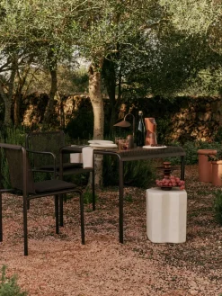 Ferm Living Table For Outdoor Use*Dapple dining table 80x80 cm, Dark Chocolate Brown