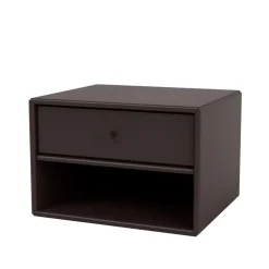 Montana Bedside Tables*Dash bedside table, Balsamic 160, incl. suspension cm Brown