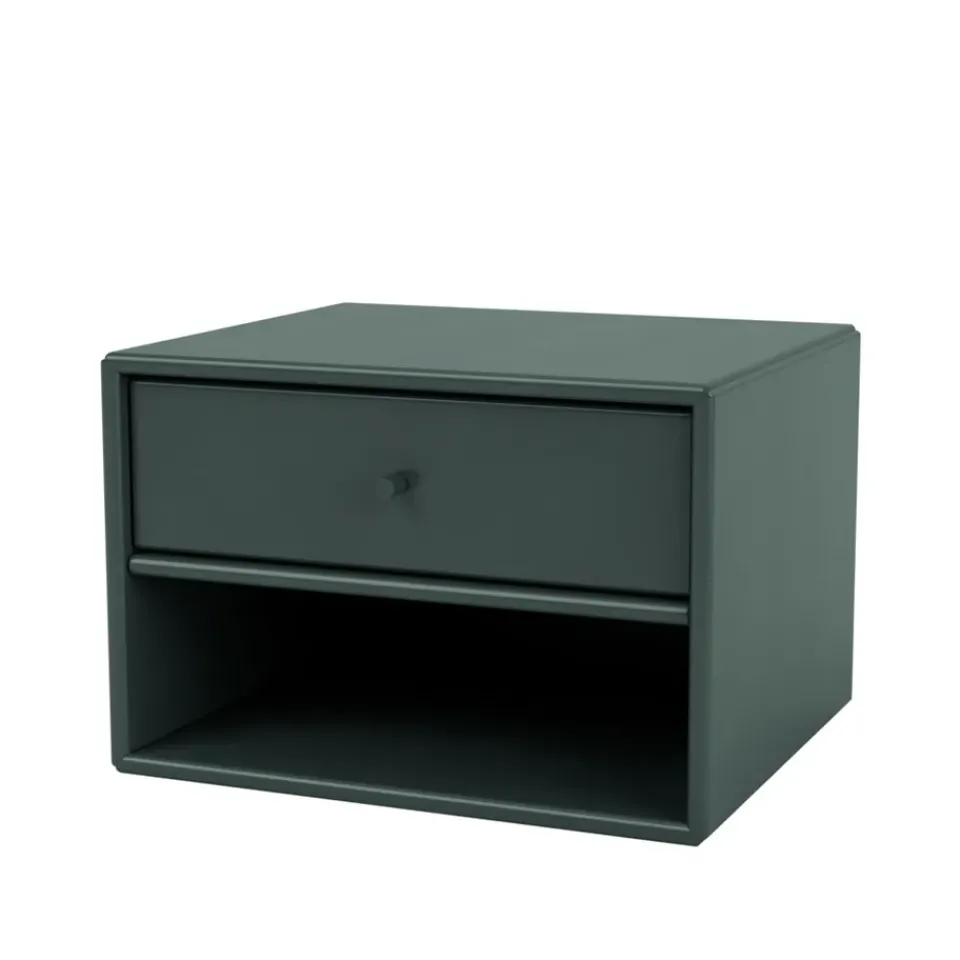 Montana Bedside Tables*Dash bedside table, Black jade 163, incl. suspension cm Green