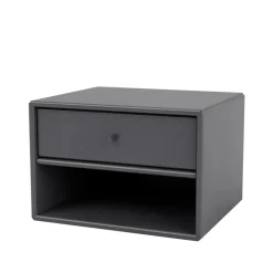 Montana Bedside Tables*Dash bedside table, Coal 36, incl. suspension cm Grey