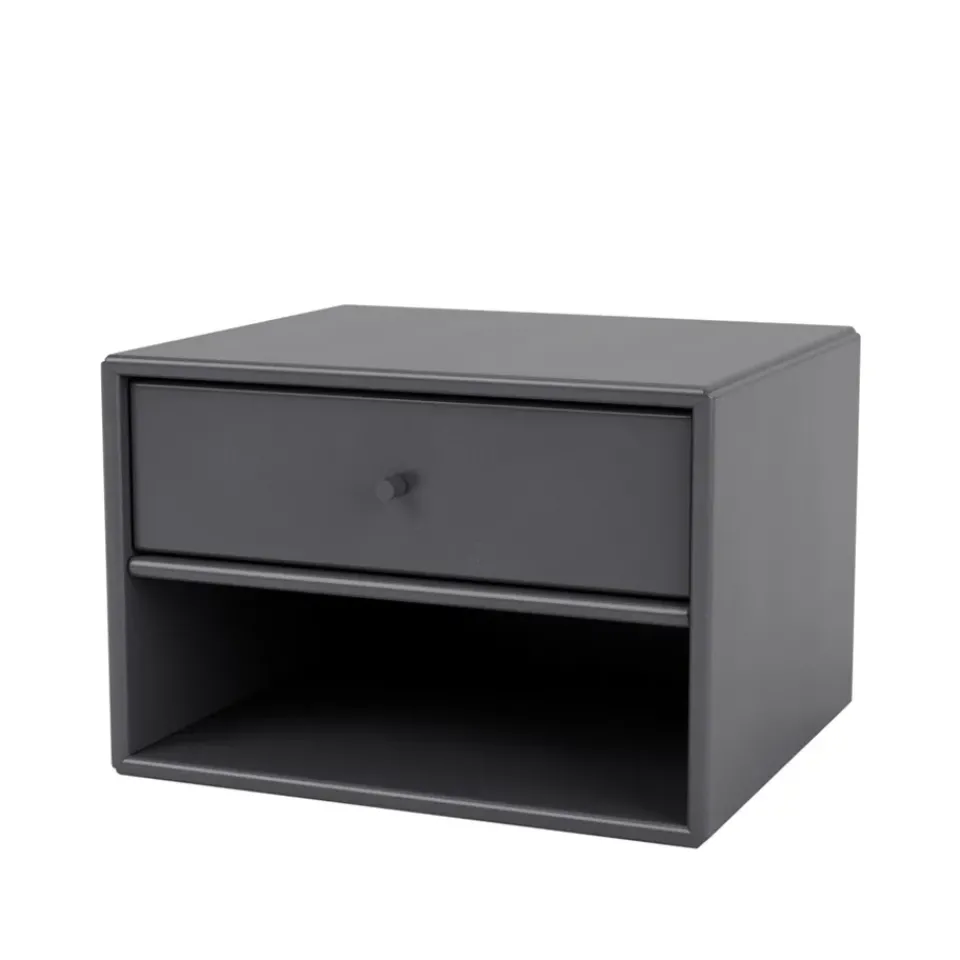 Montana Bedside Tables*Dash bedside table, Coal 36, incl. suspension cm Grey
