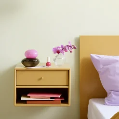 Montana Bedside Tables*Dash bedside table, Hazelnut 146, incl. suspension cm Brown