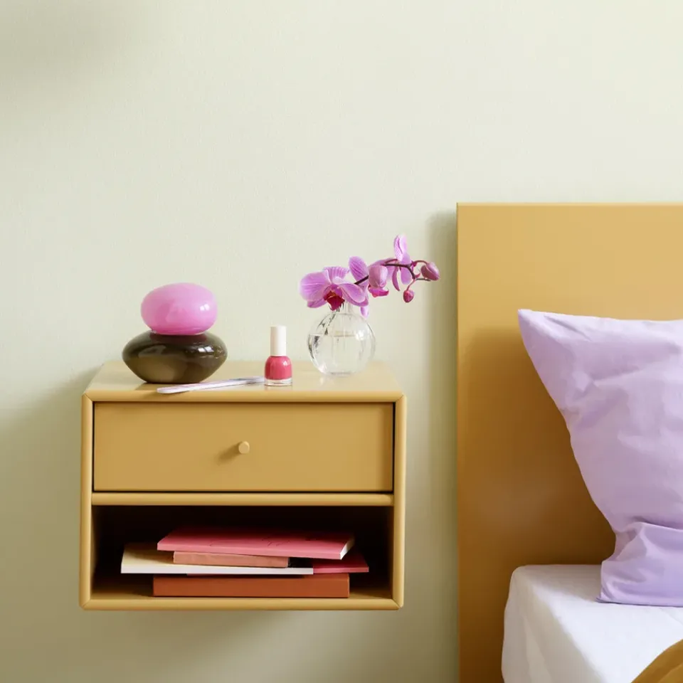 Montana Bedside Tables*Dash bedside table, Oat 158, incl. suspension cm Beige