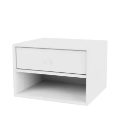 Montana Bedside Tables*Dash bedside table, Snow 38, incl. suspension cm White