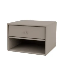 Montana Bedside Tables*Dash bedside table, Truffle 141, incl. suspension cm Beige