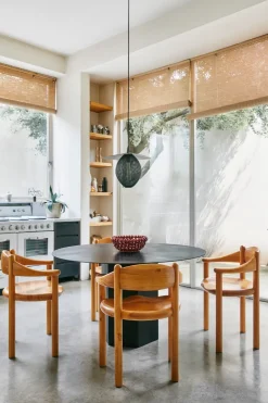 GUBI Chairs*Daumiller chair with arms, Golden pine Brown