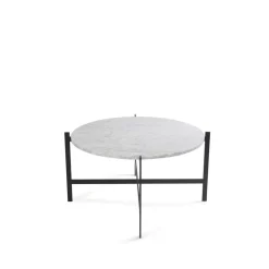 OX Denmarq Coffee Tables*Deck coffee table, marble . black stand White