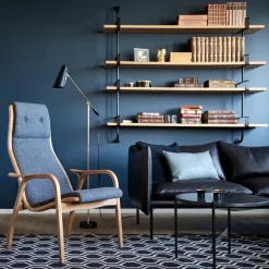 GUBI Shelves & Shelving Systems*Demon wall shelf 4 levels, Walnut, 215 cm Brown