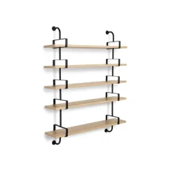 GUBI Shelves & Shelving Systems*Demon wall shelf 5 plan, Oak, 155 cm Beige