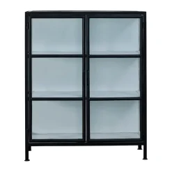 Lene Bjerre Display & Glass Cabinets*Depot display cabinet 90x40x110 cm, Black-white BlackWhite