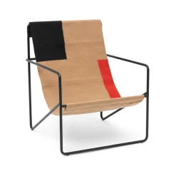 Ferm Living Outdoor Lounge Furniture*Desert lounge chair, Blid, black frame Multi
