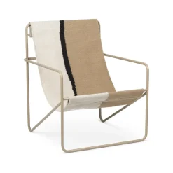 Ferm Living Outdoor Lounge Furniture|Armchairs & Footstools*Desert lounge chair, Soil, cashemere frame Brown