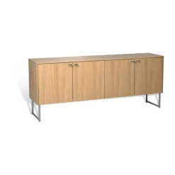 Mavis T.V & Media Units|Dressers & Sideboards*Deus sideboard 60 cm, White-pigmented matte lacquered oak Beige