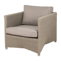 Cane-line Seating|Outdoor Lounge Furniture*Diamond lounge armchair soft rope, Natté taupe Beige
