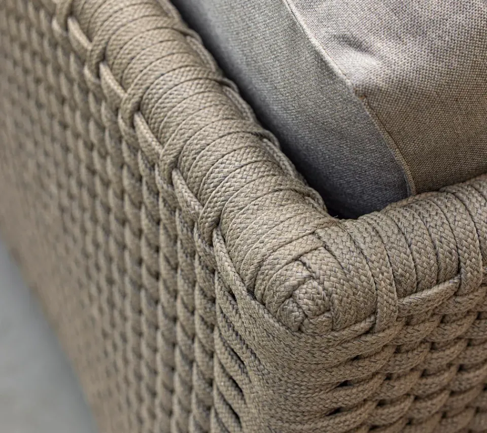 Cane-line Outdoor Lounge Furniture|Garden Sofas & Garden Benches*Diamond sofa 3-seater soft rope, Natté taupe Beige