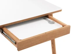 Zweed Dining Tables*Dino+ dining table with additional disk, . oak stand. 2st additional discs White