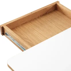 Zweed Dining Tables*Dino+ dining table with additional disk, . oak stand. 2st additional discs White