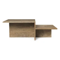 Ferm Living Coffee Tables*Distinct coffee table, Dark Travertine Brown