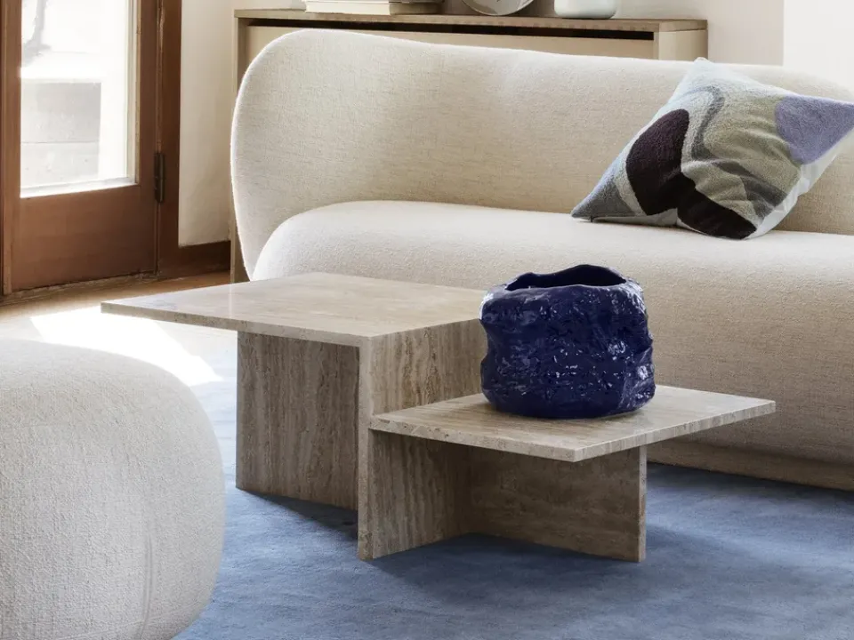 Ferm Living Coffee Tables*Distinct coffee table, Travertine Beige