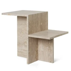 Ferm Living Side Tables*Distinct side table 59,5x35x50 cm, Travertine Beige