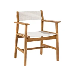 Skargaarden Seating*Djurö armchair, Batyline , teak White