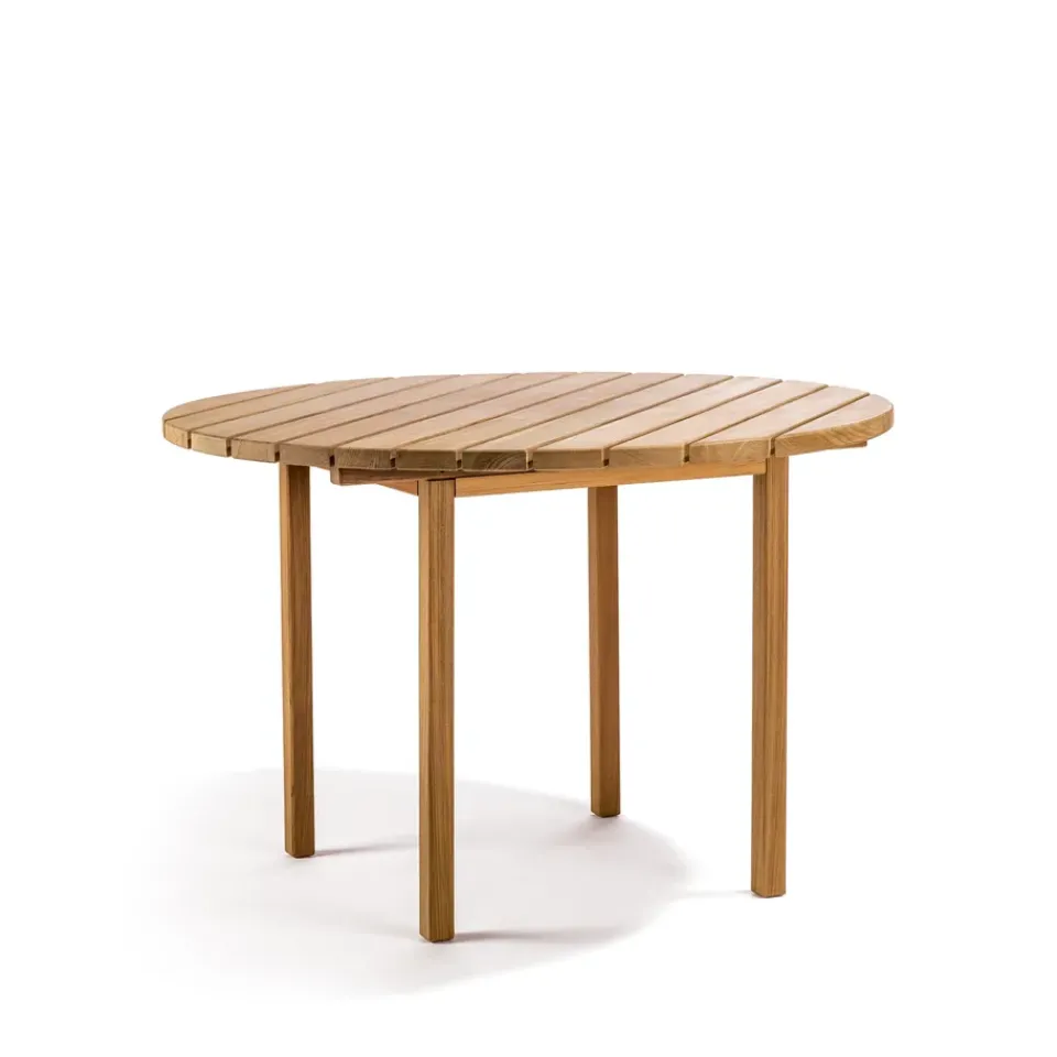 Skargaarden Table For Outdoor Use*Djurö dining table round Ø110 cm, Teak Brown