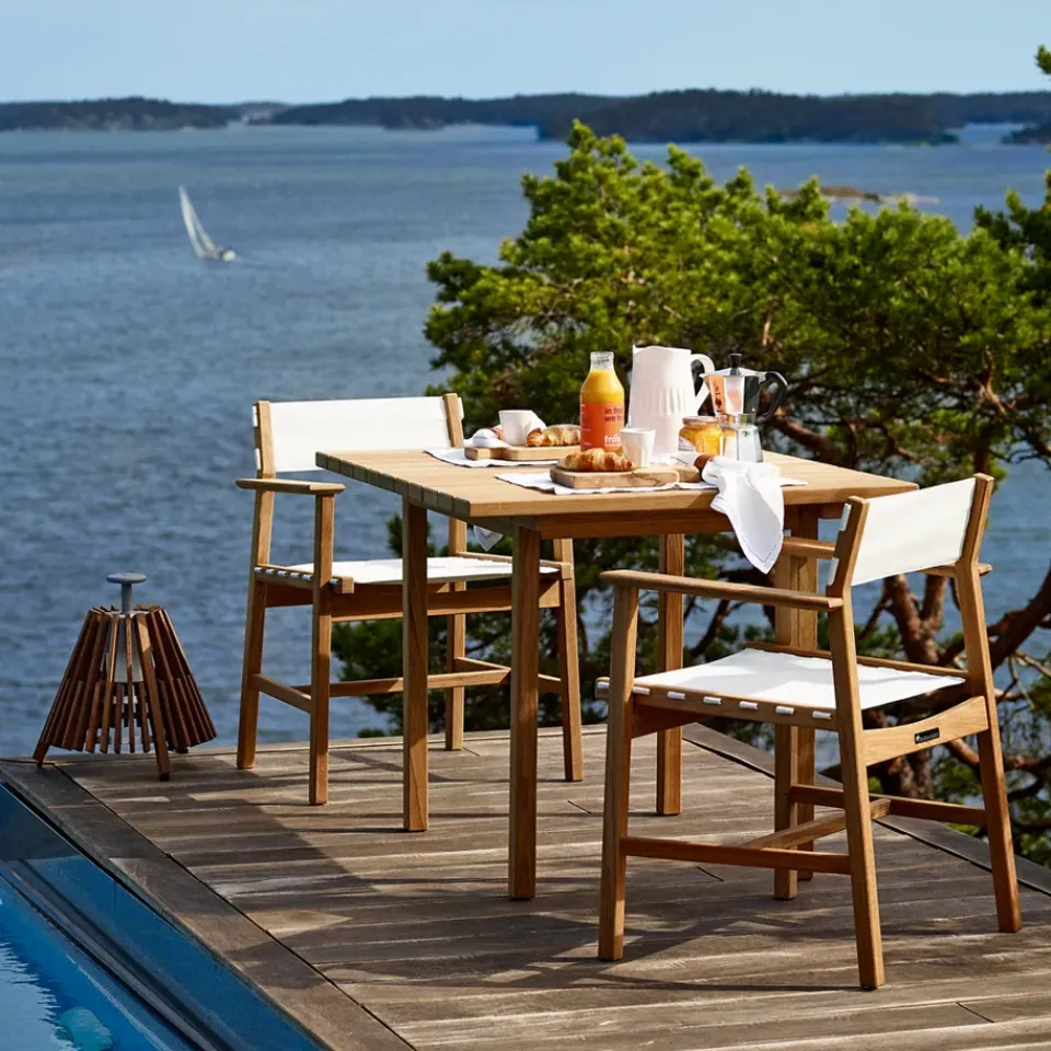 Skargaarden Table For Outdoor Use*Djurö dining table, Teak, 100 cm Brown