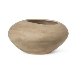 Ferm Living Garden Details & Accessories*Dodu flower pot, Low Brown